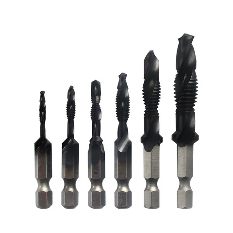 HSS 4341Multi-functional Compound Tap Screw Machine Open Hole Tapping Chamfering Integrated Tap M3 M4 M5 M6 M8 M10 Drill Bits ► Photo 1/5