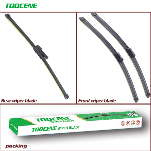 Front and Rear Wiper Blades Set For Skoda Yeti 2009 2010 2011 2012 2013 Windshield Windscreen wiper  Window  24