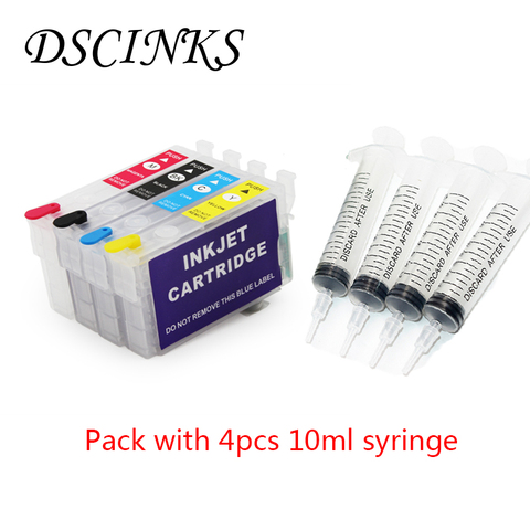 4pcs T0731 ink cartridge T0731-T0734 For Epson Stylus C79 C90 C92 C110 CX3900 CX4900 CX4905 CX5600 CX5900F CX6900F printer ► Photo 1/5