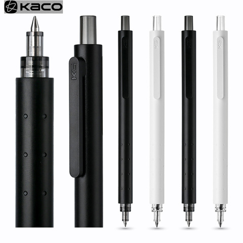 kaco Rocket Gel Pen 0.5MM Black/Navy Blue ink Press Pen Fast Dry Sign Pen Gel-ink Stationery For Office School/KACO Refills ► Photo 1/6