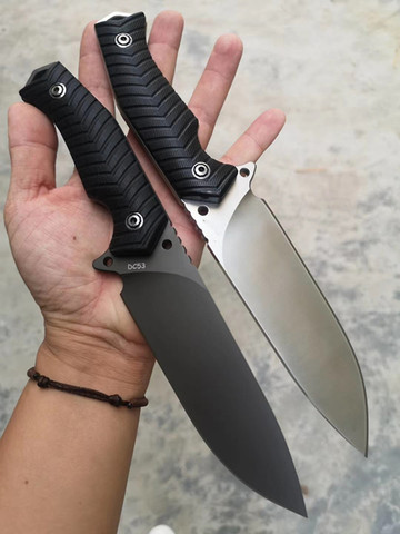 DC53 Blade G10 Handle Fixed Blade Knife  Outdoor Climbing Hunting Tactics Survival Jungle Rescue Straight Knife ► Photo 1/6