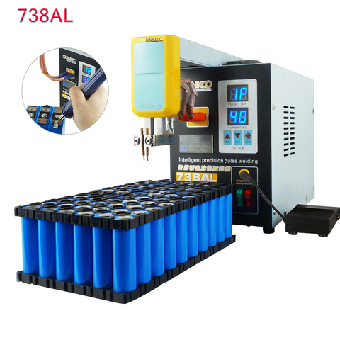 3.6KW SUNKKO 738AL Spot Welder New Upgraded Telescopic Arm Handheld Spot Welding Pen Function 18650 Battery Spot Welding Machine ► Photo 1/6