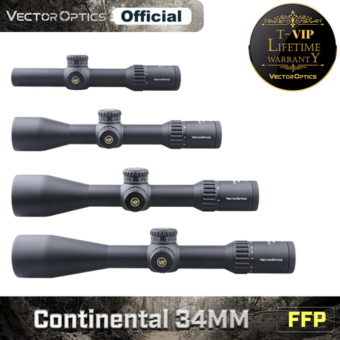 Vector Optics Continental 34mm FFP 1-6x28 3-18x50 4-24x56 5-30x56 Hunting Riflescope Tactical Rifle Scope Zero Stop Top Line ► Photo 1/6