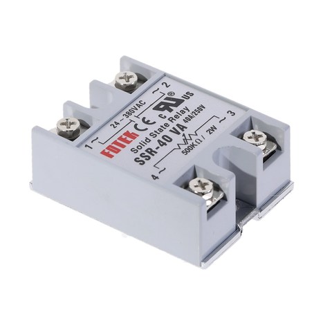 1pcs Solid State Relay Module SSR-40VA 40A Extermal control potentiometer Input 24-380VAC Output ► Photo 1/6