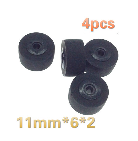 4pc 11mm*6*2 vintage retractor press belt pulley deck audio pressure recorder cassette deck pinch roller tape Stereo player ► Photo 1/6