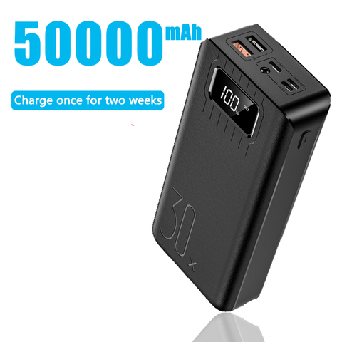 Power Bank 50000mah 18w Fast Charging For Iphone 11 Xiaomi Powerbank  External Battery Portable Charger Poverbank With Flashlight - Power Bank -  AliExpress