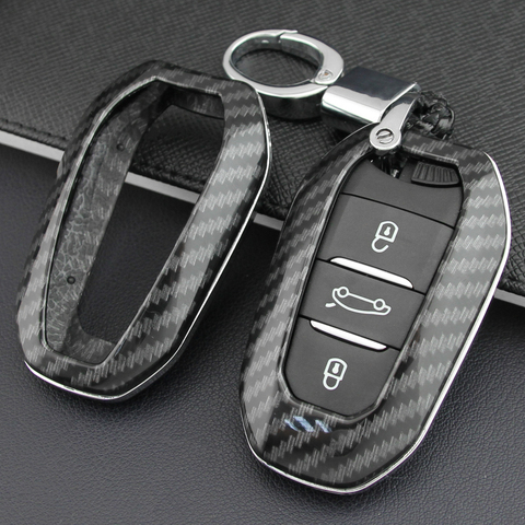 Key Cover Fob Case Chain For Peugeot 508 3008 5008 Citroen C3 C5 Aircross Grand C4 Picasso DS 4S 5 3 7 Crossback DS3 DS5 DS7 ► Photo 1/6