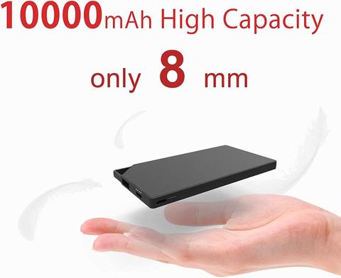 TNTOR 10000mAh Ultra Thin Mini Power Bank SmartWatch Built In Cable Portable powerbank Fast charge  for Android iPhone ► Photo 1/6