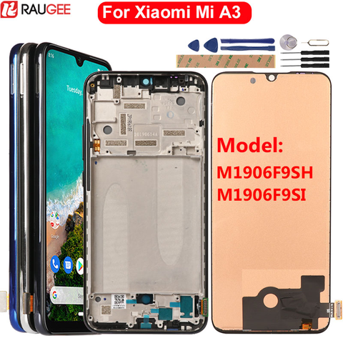 High Quality For Xiaomi MiA3 CC9E LCD Touch Screen Replacement With Frame  Display Mi A3 M1906F9SH M1906F9SI LCD Display Assembly - AliExpress