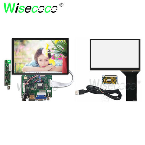 wisecoco 7 inch IPS touch LCD 1280*800 screen for raspberry pi N070ICG-LD1 with  HDMI+VGA+2AV Driver Board ► Photo 1/6