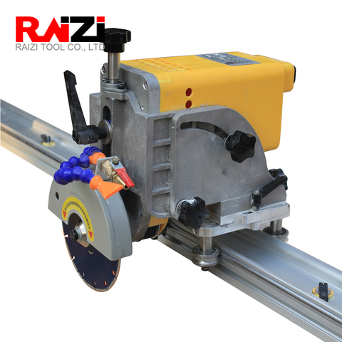 Raizi 220/110 V 45 degree tile cutting saw machine with rail guide large format porcelain ceramic tile portable cutting machine ► Photo 1/6