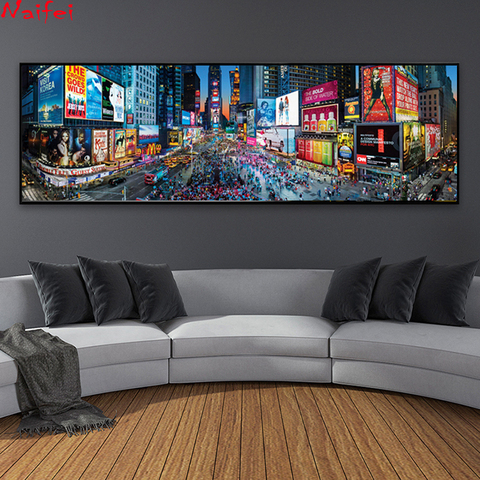 Diy New York Street Landscape Full Square Round Drill Diamond Embroidery City 5d Diamond Painting Home Decortion Gift, ► Photo 1/6