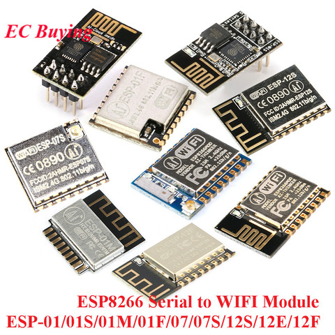 ESP8266 ESP-01 ESP-01S ESP-01M ESP-01F ESP-07 ESP-07S ESP-12S ESP-12E ESP-12F ESP Serial WIFI Wireless Module USB Adapter Board ► Photo 1/6