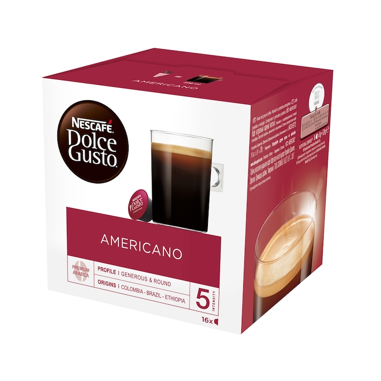 Coffee capsules Nescafe Dolce Gusto Americano, 16 capsules Capsules for coffee machine coffee capsules coffee machine capsules нескафе дольче густо ► Photo 1/2