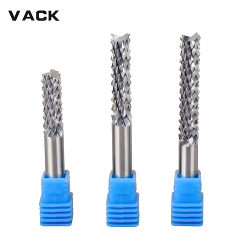 VACK Carbide Tungsten Corn Cutter 3.175mm 4mm 6mm 8mm PCB milling bits end mill CNC router bits for wood Engraving machine ► Photo 1/6