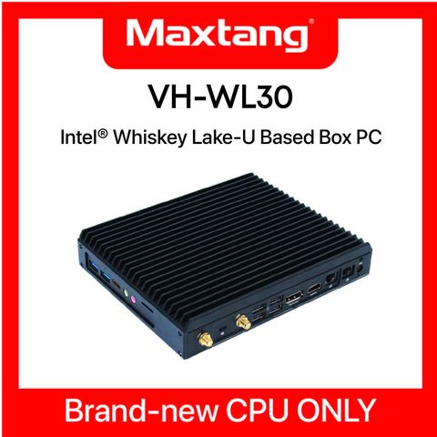 Intel X86 Mini ITX Embedded Industrial Fanless PC Whiskey Lake-U 8265U Based Mini PC with 3 Display 2LAN 1COM 2HDMI 6USB ► Photo 1/6