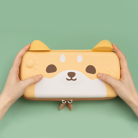 Geekshare Cute Dog Ears Yellow Storage Bag Protables For Nintend Switch Strap Pharaoh Travel Carrying Case for Nintendo Switch ► Photo 1/5