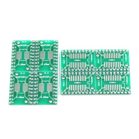 10pcs SOP20 TSSOP20 SSOP20 to DIP20 Transfer Board DIP Pin Board Pitch Adapter ► Photo 1/2