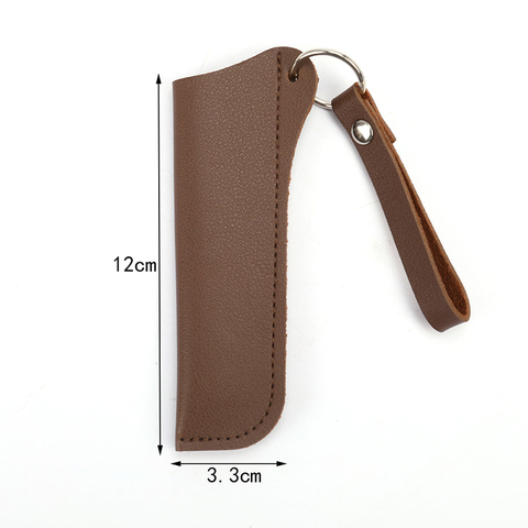 Fold Knife Plier Bag Pouch Case Fold Knife First Layer Of Leather Cowhide Straight Knife Case Sheath Knife Cover Brown ► Photo 1/6