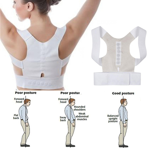 Magnetic Back Brace Posture Corrector Unisex Lumbar Support Belt