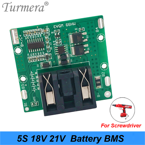 5S 18v 21v 20A Li-ion Lithium Battery BMS 18650 battery screwdriver shura Charger Protection Board fit for electric drill tool ► Photo 1/6