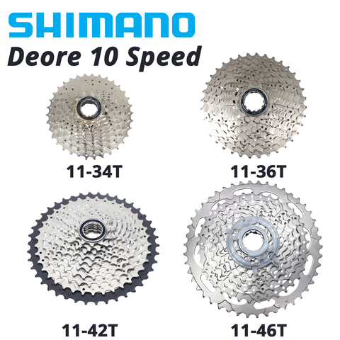 Shimano Deore M610 M6000 M4100 10 Speed bike cassette HG50 HG500 10S 10V mtb Mountain bicycle freewheel 34T 36T 11-42T 11-46T ► Photo 1/6