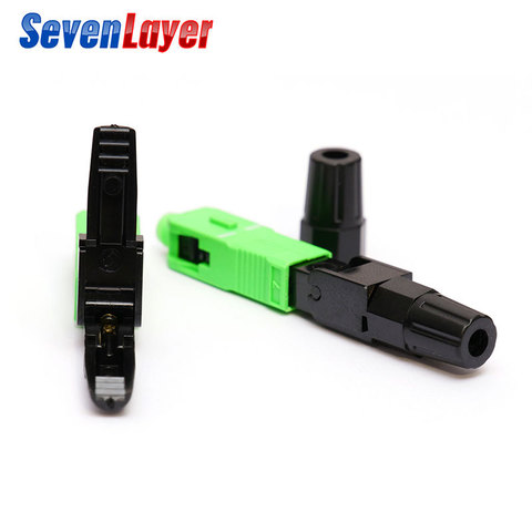 FTTH SC  single-mode fiber optic SC APC quick connector Fiber Optic Fast Connecto Telecommunication level ► Photo 1/6