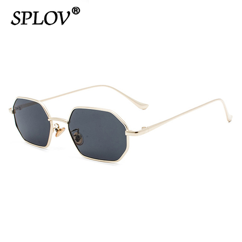 Small Metal Hexagon Men Women Sunglasses Stylish Square Sun Glasses Retro Polygon Shades Fashion Eyewear UV400 de sol hombre ► Photo 1/6