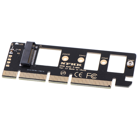 NGFF M Key M.2 NVME AHCI SSD To PCI-E PCI Express 3.0 16x x4 Adapter Riser Card Converter For XP941 SM951 PM951 A110 SSD ► Photo 1/3