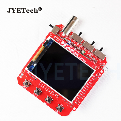 JYETech Original DSO138mini digital oscilloscope assembled including BNC-clip probe  USB oscilloscope output of waveform data ► Photo 1/6