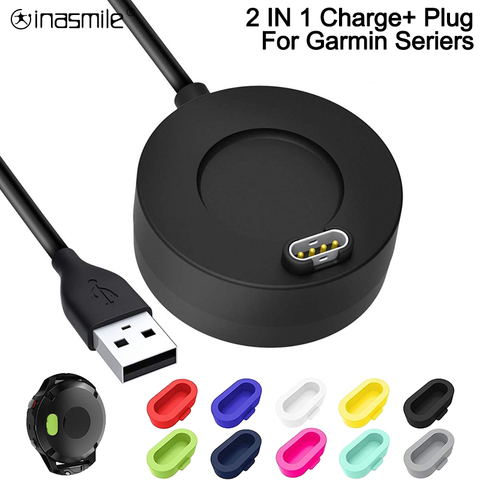 Charging Cable for Garmin Vivoactive 3 charger 4s 935 USB Dock 945 245 Fenix 5S charger 5 5X Plus 6 6S 6X Pro Plug Cover Case ► Photo 1/6