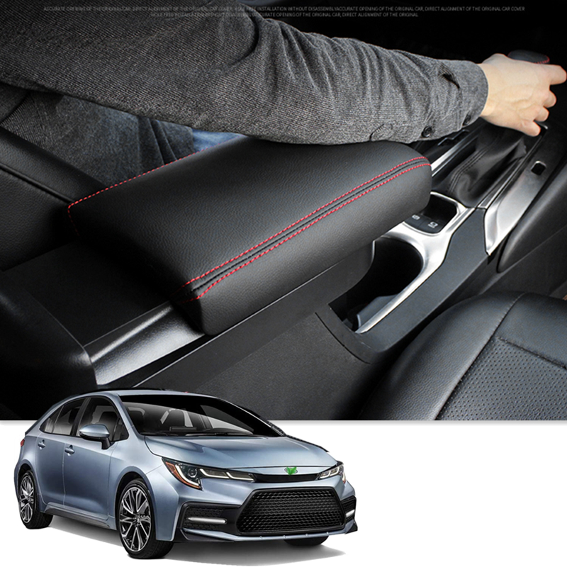 For 2014-2018 Toyota Corolla Carbon fiber centrol console Water cup cover trim