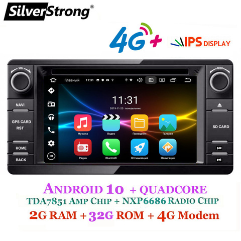 SilverStrong Android9.0 2Din Radio Car DVD GPS For MITSUBISHI OUTLANDER 2017 2014 2015 2016 GPS for PAJERO ASX 4G Radio BT 4.0 ► Photo 1/6