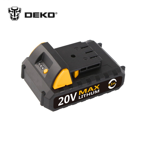 DEKO 20V Lithium 1500mAh Cordless Drill Tool Battery Pack for GCD20DU2 ► Photo 1/2