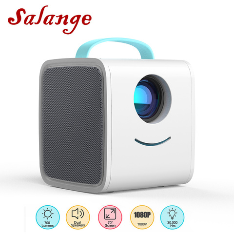 Salange Q2 Projector Mini,700 Lumens Pico Projector HDMI USB AV Port Portable LED Projector Home Theater for Kids Gift ► Photo 1/6