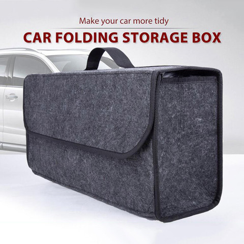 Car Trunk Storage Felt Cloth Foldable Finishing Box Organizer in the Car Multifunctional Durable Storage Box Auto Accessories ► Photo 1/1