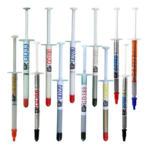 Net Weight 1 Gram 5 Pieces Per Lot Syringe Packaging GD Brand Series GD900 Thermal Grease Paste Plaster Heat Sink Compound SY1 ► Photo 1/6