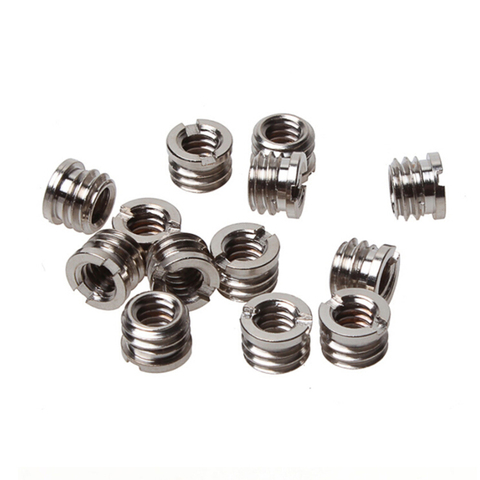 5pcs/pack 1/4 inch to 3/8 inch Convert Screw Standard Adapter Reducer Bushing Converter for DSLR Camera Camcorder Tripod Monopod ► Photo 1/6