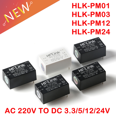 HLK-PM01 HLK-PM03 HLK-PM12 AC-DC 220V to 5V/3.3V/12V/24V power supply module,intelligent household switch power supply module ► Photo 1/6