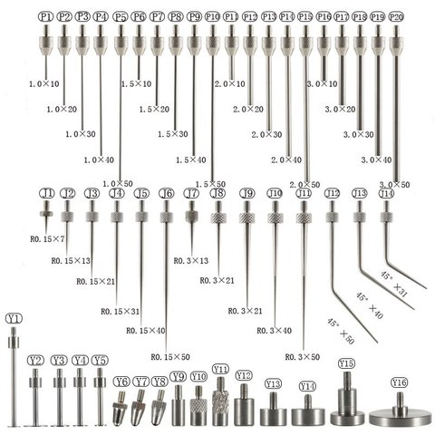 1Set M2.5 Dial Indicator Contact Point Dial gauge Stylus Micrometer Head Measuring Probes ► Photo 1/4