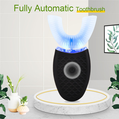 USB Charging Full Automatic Soft Electric Toothbrush Waterproof Sonic Teeth Brush U Shape Teeth Whitening Adult Children ► Photo 1/6