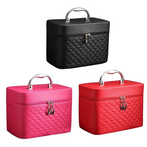Cosmetic Bag Women Toiletry Bag Organizer Travel Makeup Bag Fashion Top Handle Large Capacity Makeup Case Cosmetic Bag ► Photo 1/6