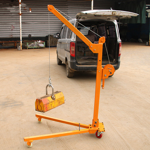 Hand mobile Folding small crane mini portable crane small crane lifting tool 200KG-500KG ► Photo 1/6