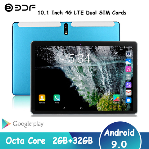 2022 Tablet Pc 10.1 Inch Android 9.0 Tab Octa Core Google Play 4G LTE Phone Call WiFi Bluetooth 2.5D Tempered Glass Tablets 10 ► Photo 1/6