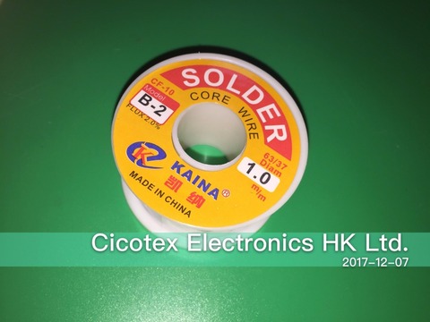 B-2 1.0 New 100g 1mm Rosin Solder Core Wire FLUX 2.0% CF-10 63/37 DIAM Tin Lead Line Rosin Core Soldering Wire Reel 1.0MM ► Photo 1/3