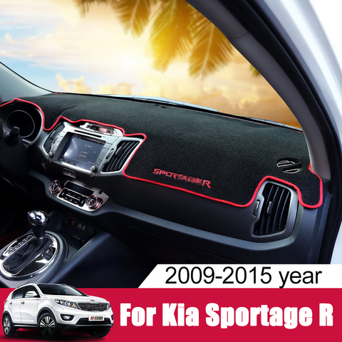 For Kia Sportage 3 2010 2011 2012 2013 2014 2015 Car Dashboard Covers Avoid Light Pad Sun Shade Anti-UV Carpets Mat Accessories ► Photo 1/5