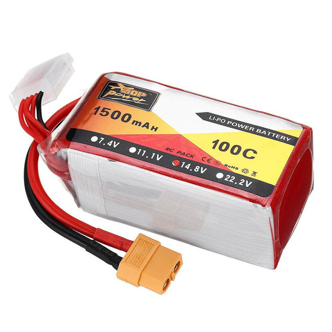 ZOP Lipo Battery 2S 3S 4S 5S 6S 550 1500 2000 5000 8000 Mah 100C Power XT60 Plug 7.4V 11.1V 14.8V 18.5V For RC Drone Car Parts ► Photo 1/6