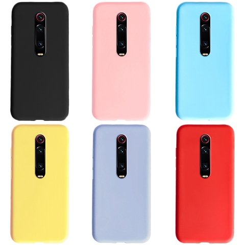 for case xiaomi mi 9t pro cover cute tpu solid candy color silicone case xiomi mi9t mi 9t mi 9 t mi9 t phone back cover cases ► Photo 1/6