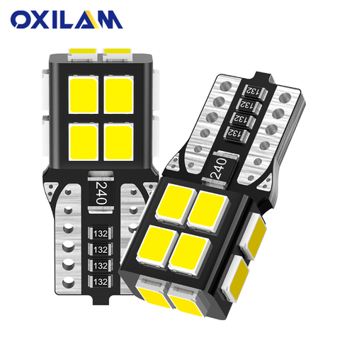 OXILAM 2Pcs W5W T10 LED Canbus No Error 194 168 Bulb Car LED Interior Lights for Audi BMW Mercedes Reading Dome Trunk Lamp 6000K ► Photo 1/6