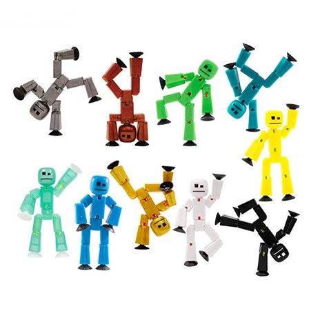 1PC Sucker Kawaii Anima Figure In Action Figure Suction Cup Funny Deformable Sticky Robot Toys ► Photo 1/6